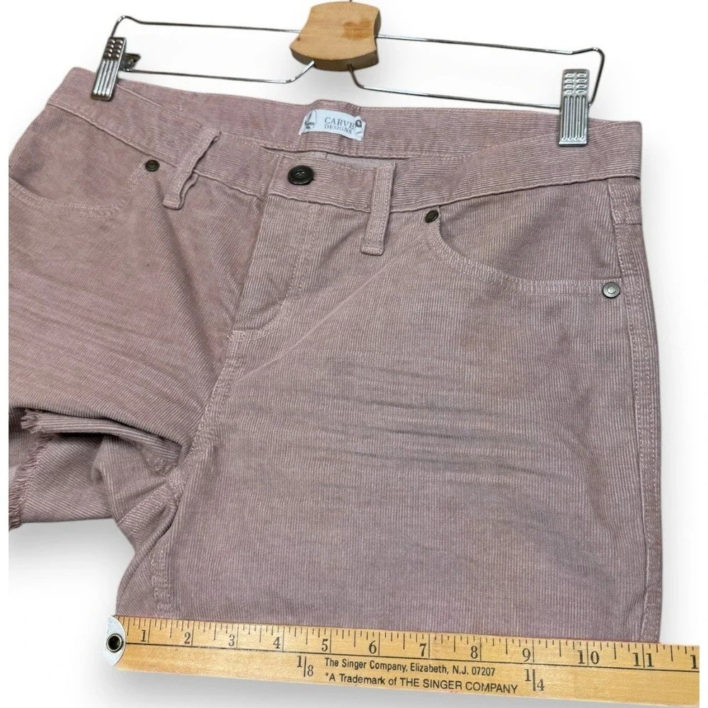 Carve Designs Mauve Pink Frayed Hem Women’s Shorts - Picture 10 of 10